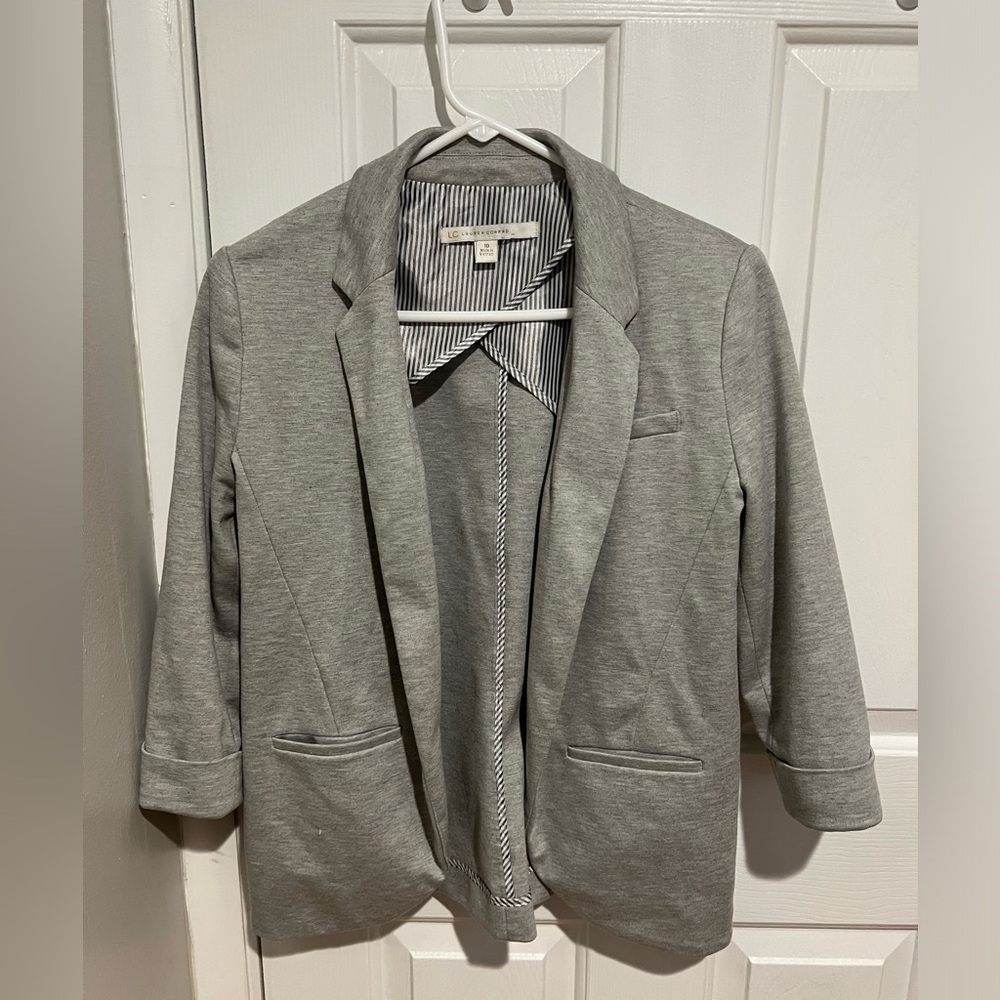 3/4 Sleeve Grey Blazer- Size 10- Lauren Conrad